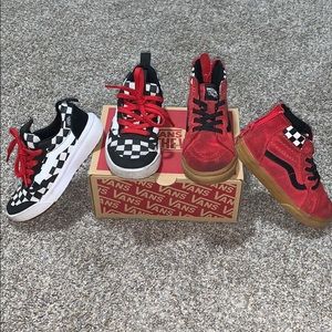 Toddler boys shoes. VANS size 10 and 11